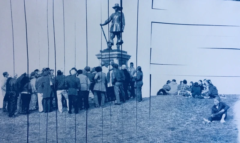 Central Park, cyanotype print