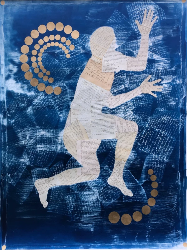 Float, cyanotype print