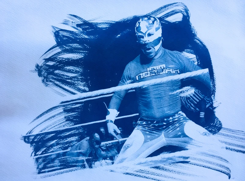 Untitled, cyanotype print