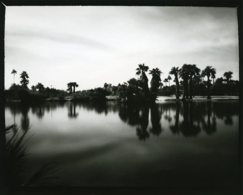 Oasis, pinhole print